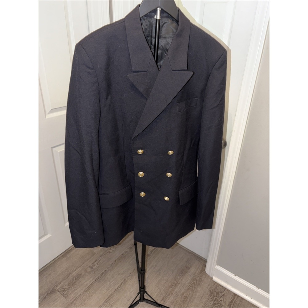 Authentic Vtg Navy (Bundesmarine) Waghäusel double-breasted Jacket 190/100cm 80s